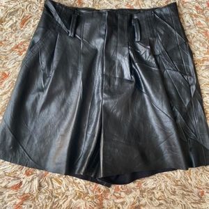 Promod Leather Shorts